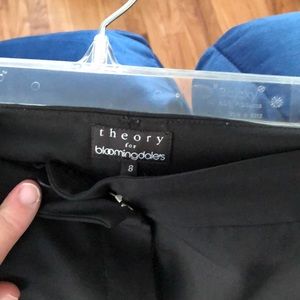 Theory Black Designer Dress Pants - size 8